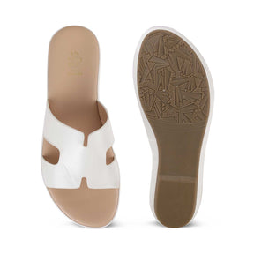 Tresmode Harl White Women's Casual Flats