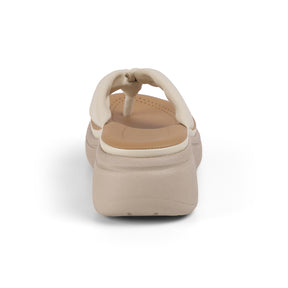 Tresmode Hobi Cream Women's Casual Wedge Sandals