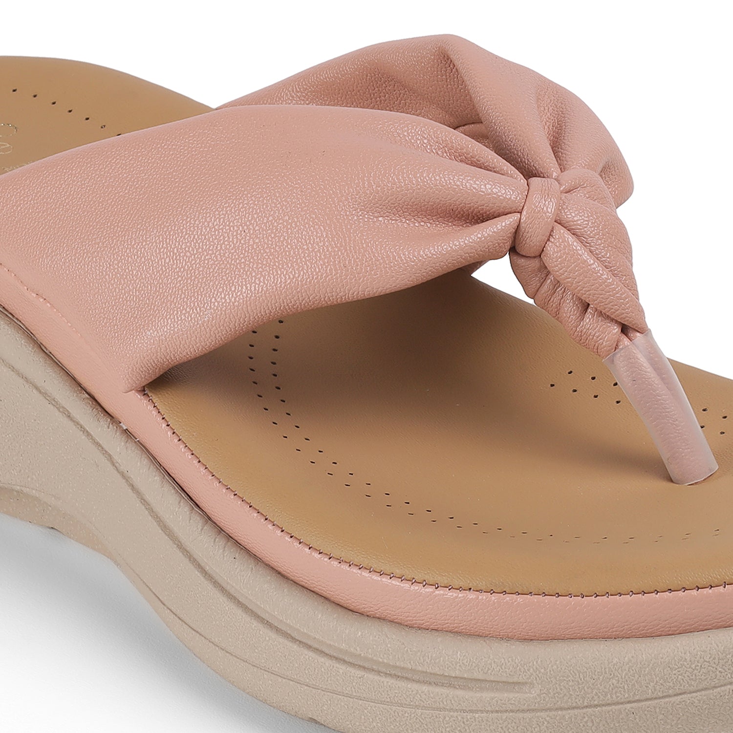 Tresmode Hobi Pink Women's Casual Wedge Sandals