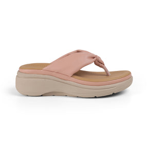 Tresmode Hobi Pink Women's Casual Wedge Sandals