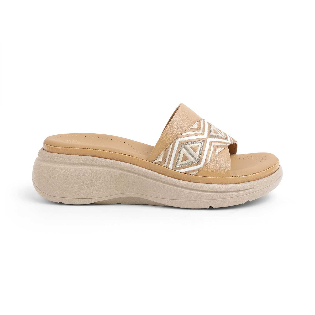Tresmode Hosemb Beige Women's Dress Wedge Sandals