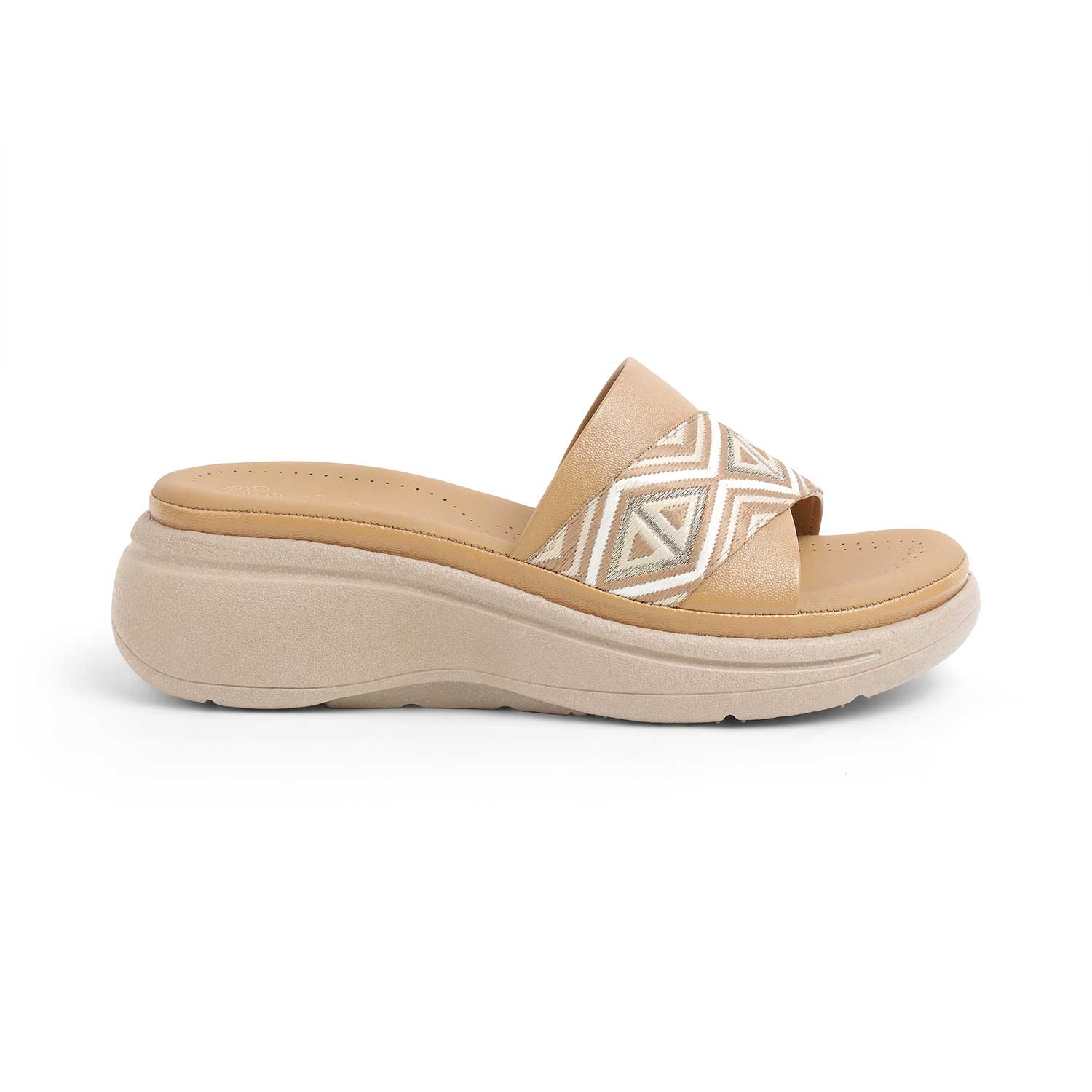 Tresmode Hosemb Beige Women's Dress Wedge Sandals