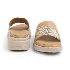 Tresmode Hosemb Beige Women's Dress Wedge Sandals