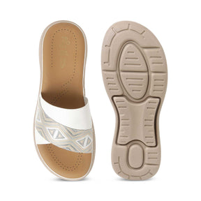 Tresmode Hosemb White Women's Dress Wedge Sandals