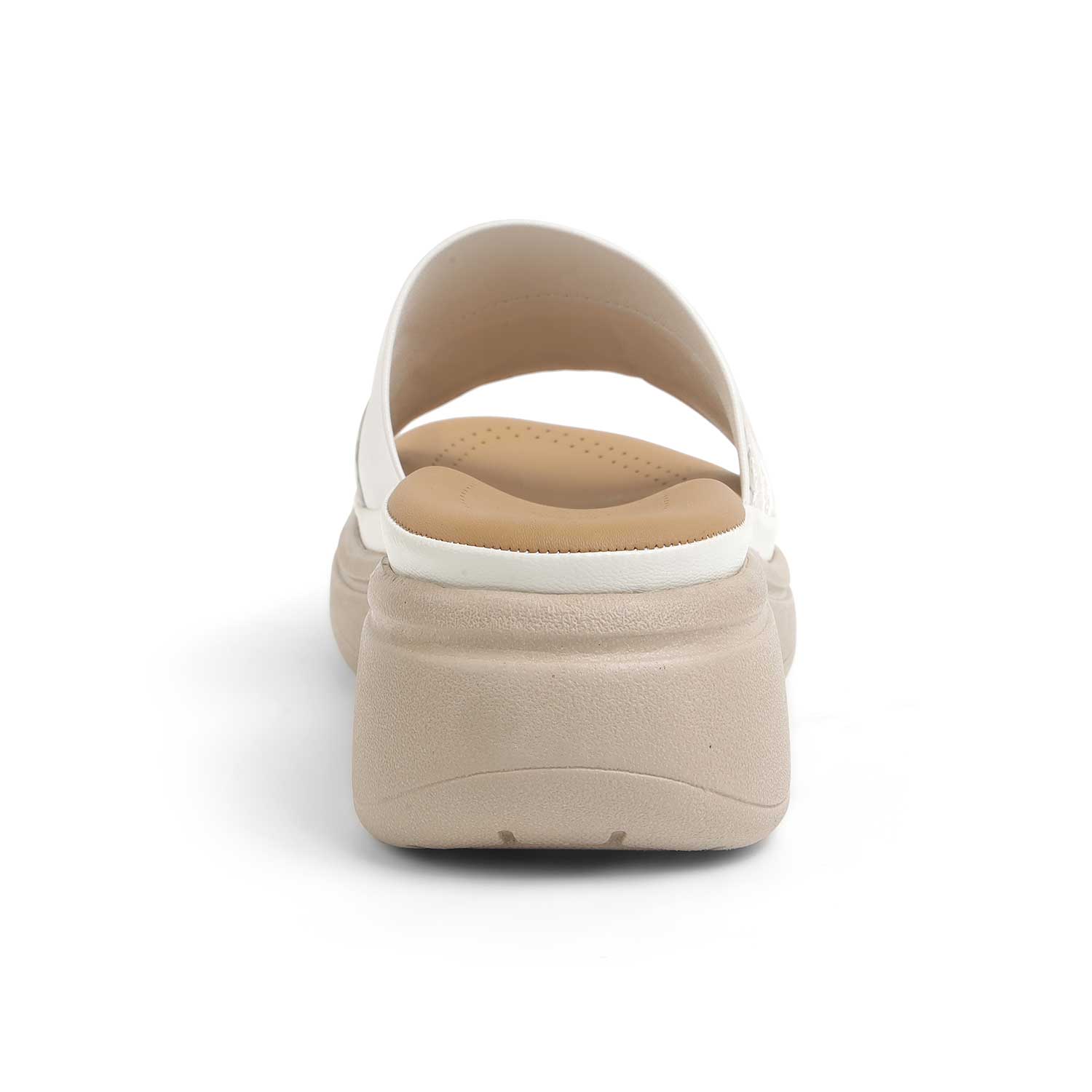 Tresmode Hosemb White Women's Dress Wedge Sandals