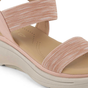 Tresmode Hosint Pink Women's Casual Wedge Sandals
