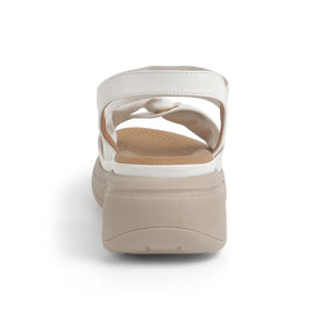 Tresmode Hospi White Women's Casual Wedge Sandals