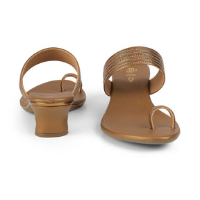 Tresmode Jer Bronze Women's Dress Heel Sandals