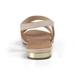 Tresmode Jero Cream Women's Dress Sandals