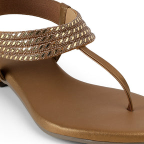 Tresmode Jewel Bronze Women's Dress Sandals