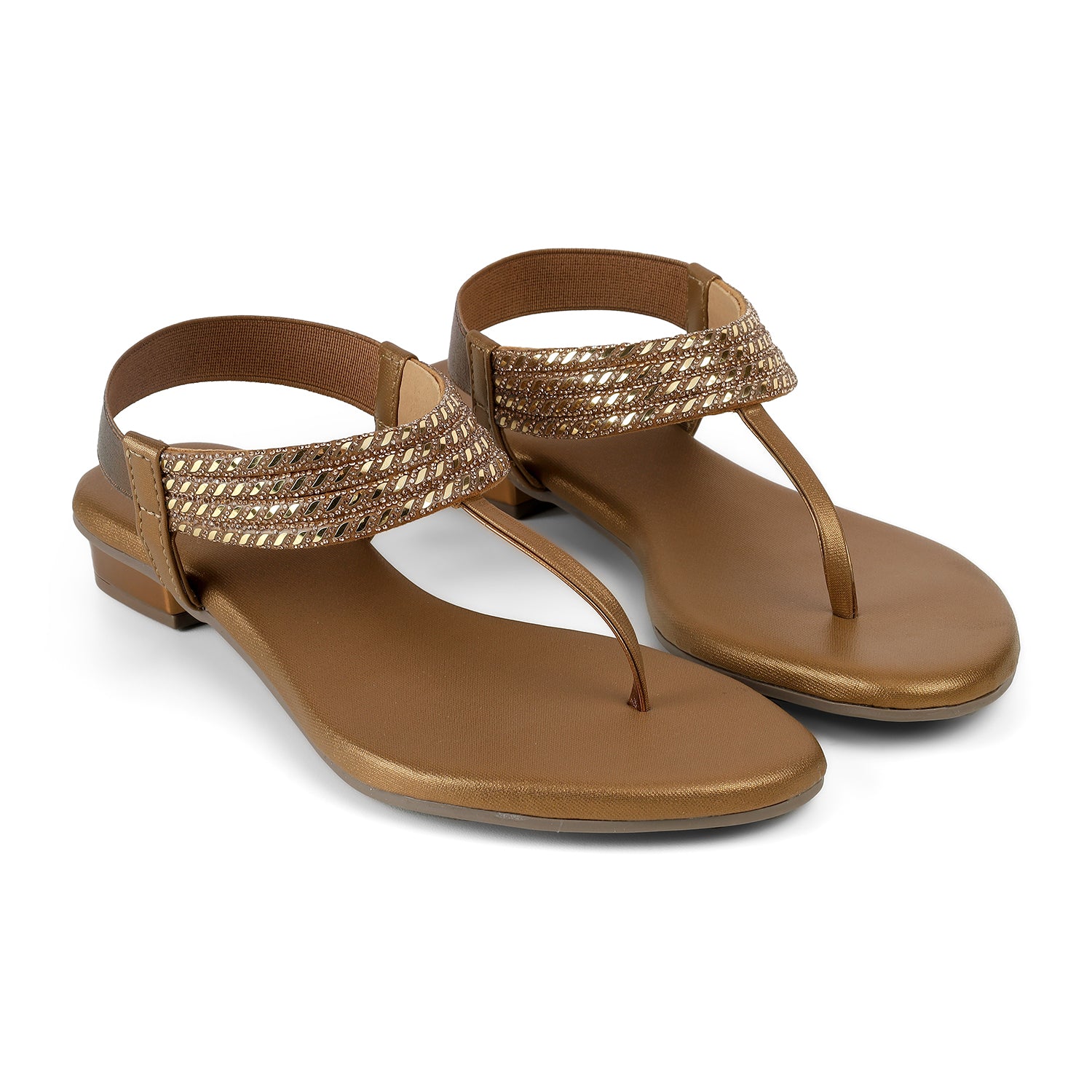 Tresmode Jewel Bronze Women's Dress Sandals