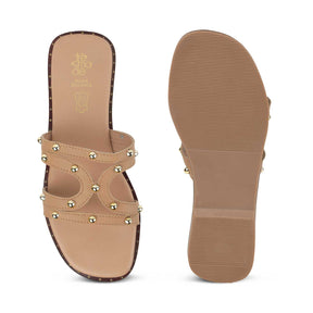 Tresmode Kilov Beige Women's Casual Flats