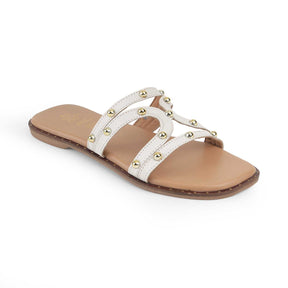 Tresmode Kilov White Women's Casual Flats