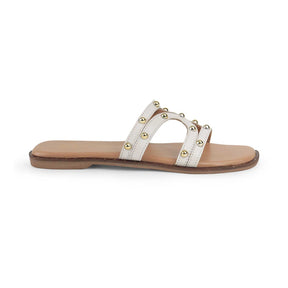 Tresmode Kilov White Women's Casual Flats
