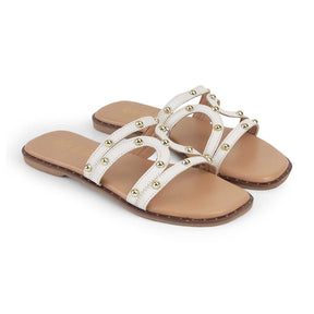 Tresmode Kilov White Women's Casual Flats