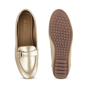 Tresmode Marcel Gold Women's Dress Loafers