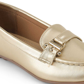 Tresmode Marcel Gold Women's Dress Loafers