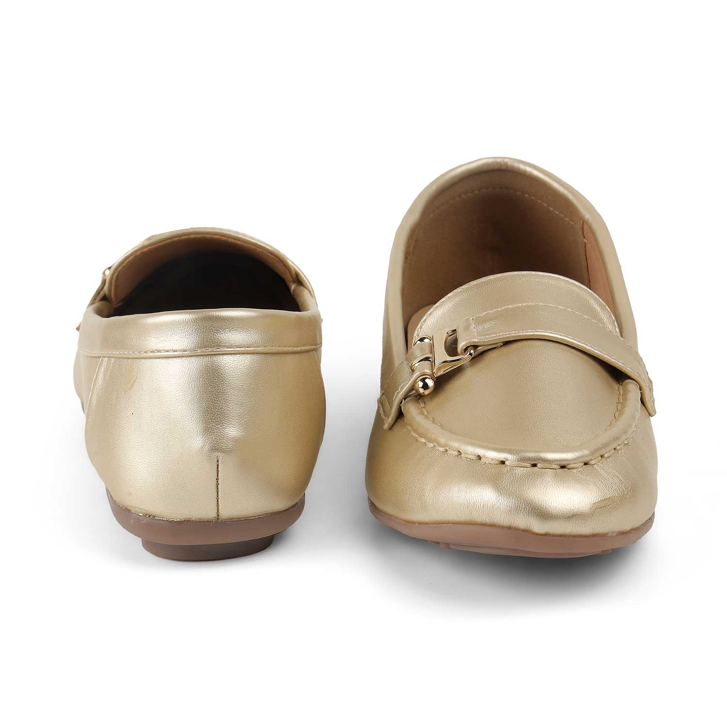 Tresmode Marcel Gold Women's Dress Loafers