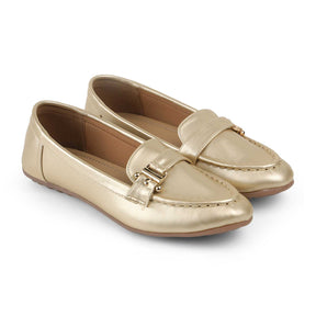 Tresmode Marcel Gold Women's Dress Loafers