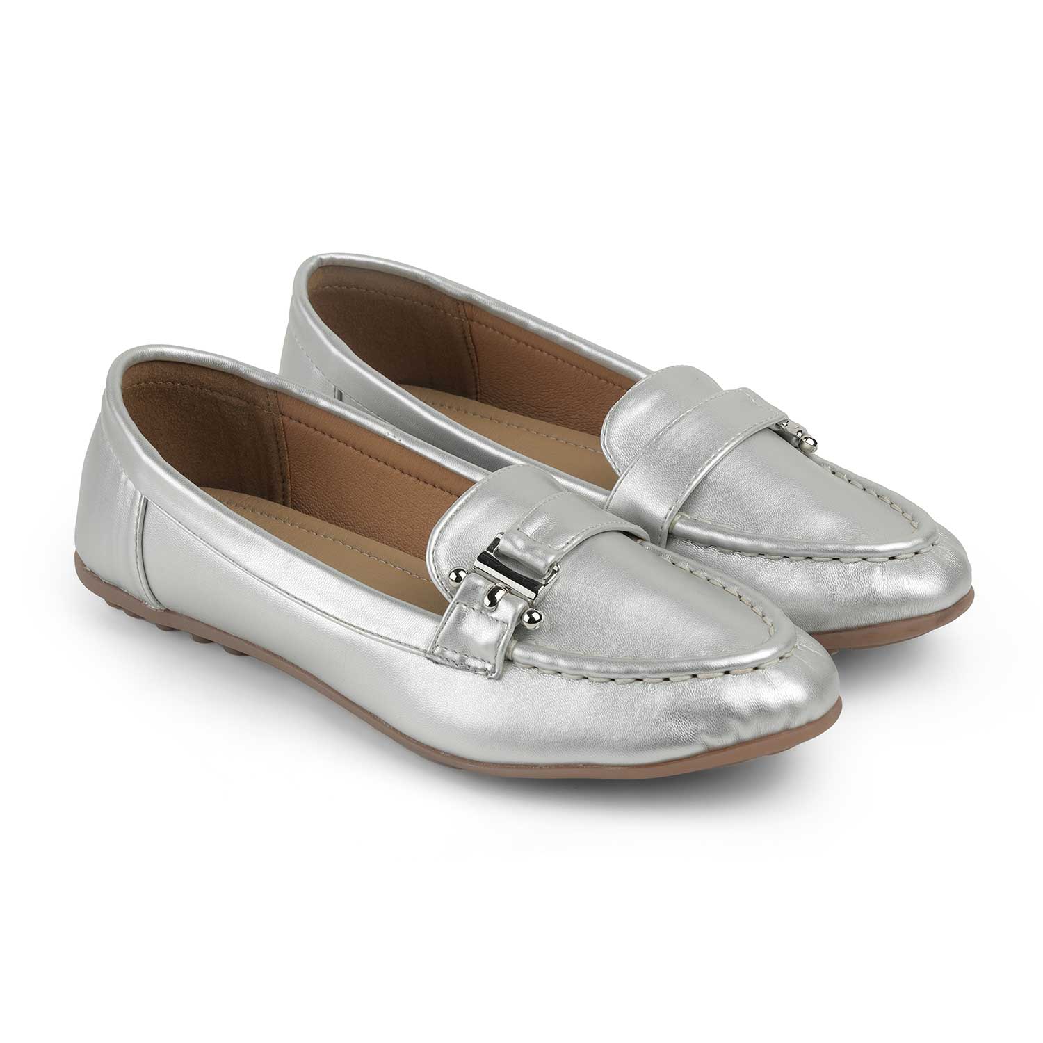 Tresmode Marcel Silver Women's Dress Loafers