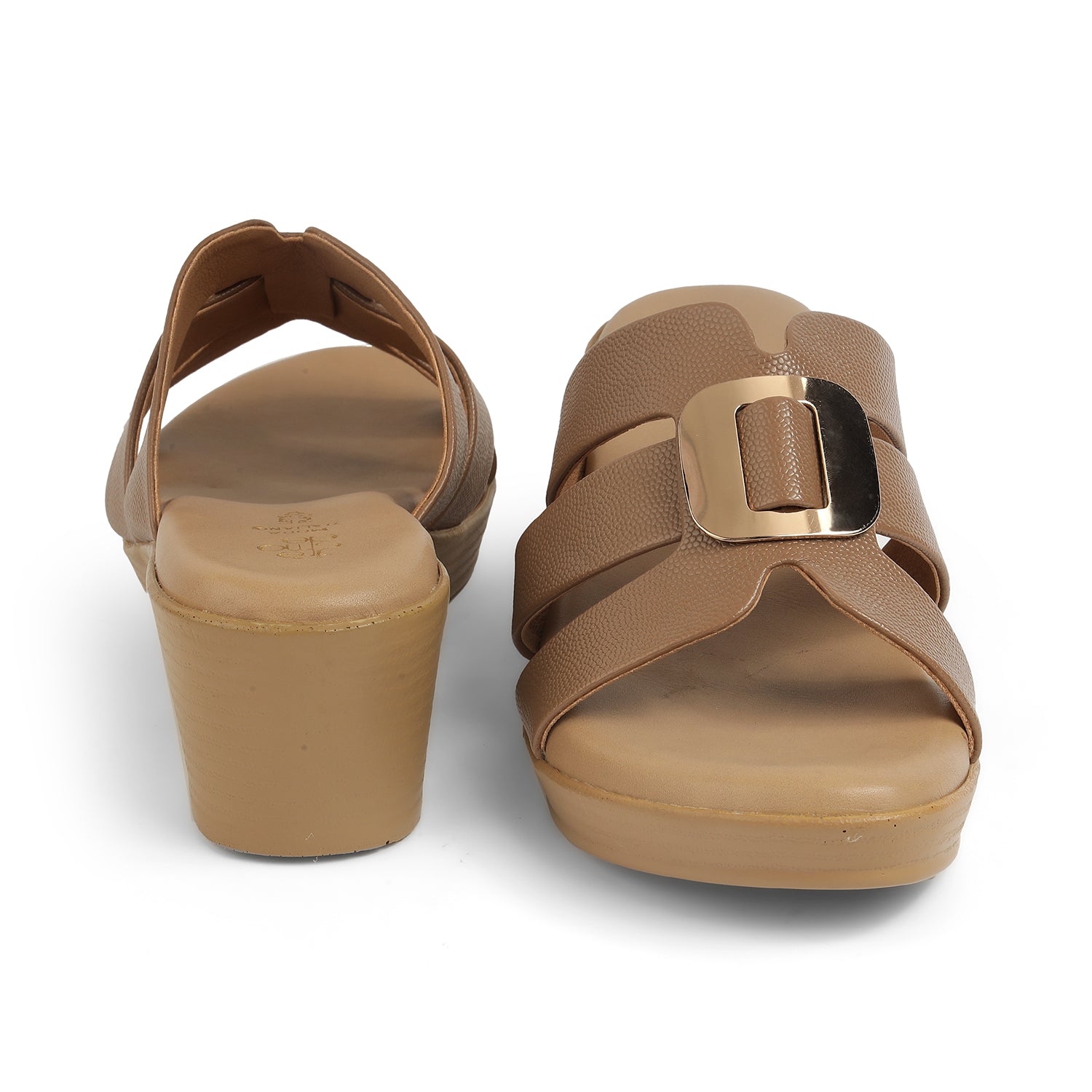 Tresmode Masili Beige Women's Casual Wedge Sandals