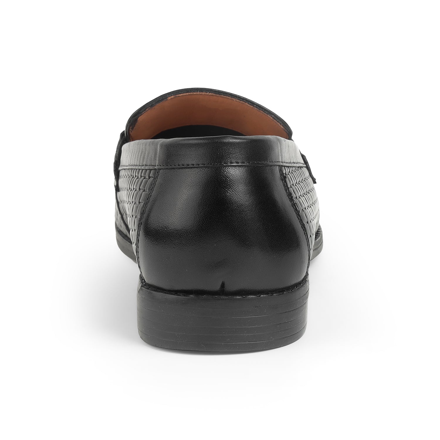 Tresmode Mel Black Men's Leather Penny Loafers