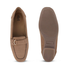 Tresmode Mil Beige Women's Casual Loafers