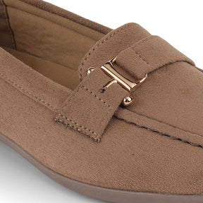 Tresmode Mil Beige Women's Casual Loafers