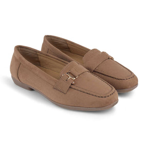 Tresmode Mil Beige Women's Casual Loafers