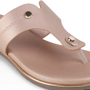 Tresmode Mimmo Champagne Women's Dress Flats