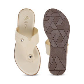 Tresmode Mimmo Cream Women's Dress Flats