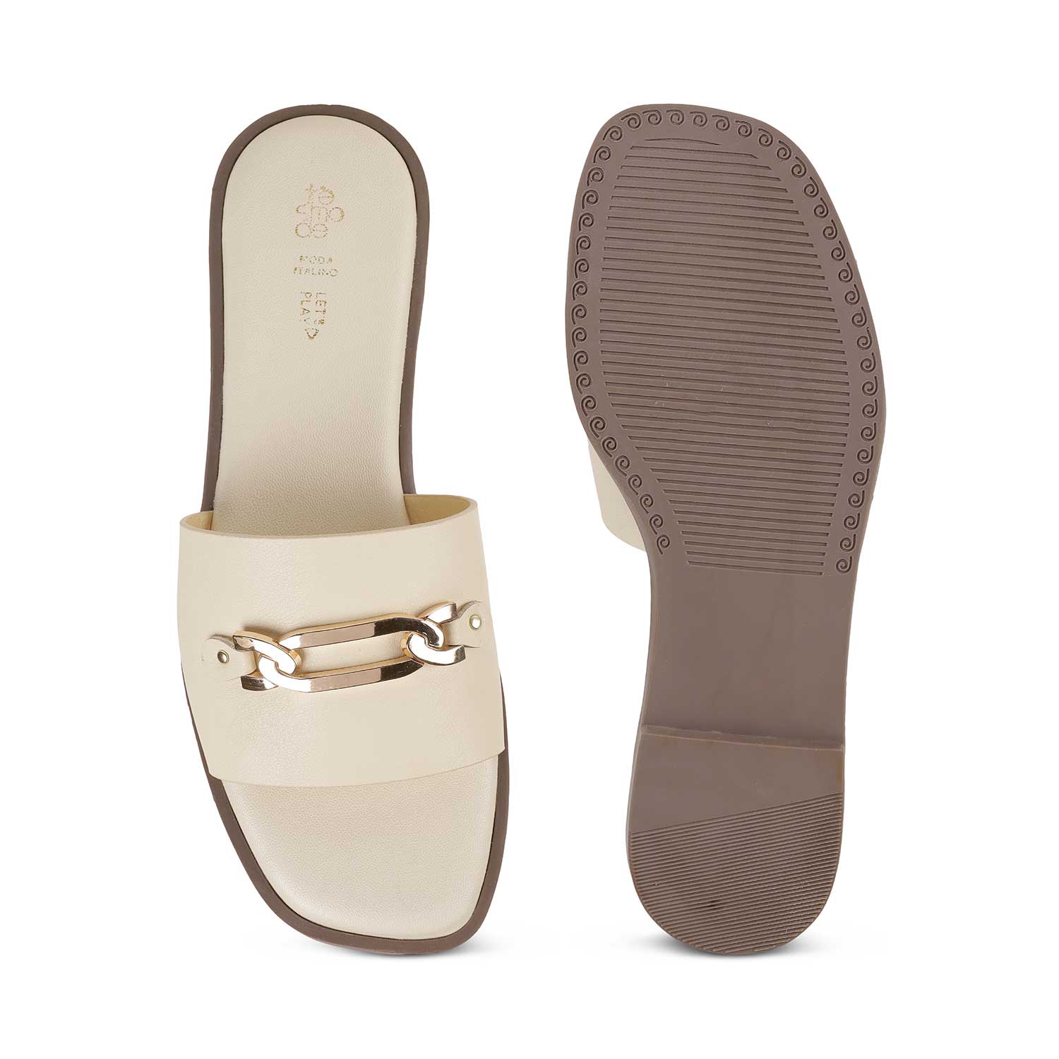 Tresmode Minna Cream Women's Dress Flats