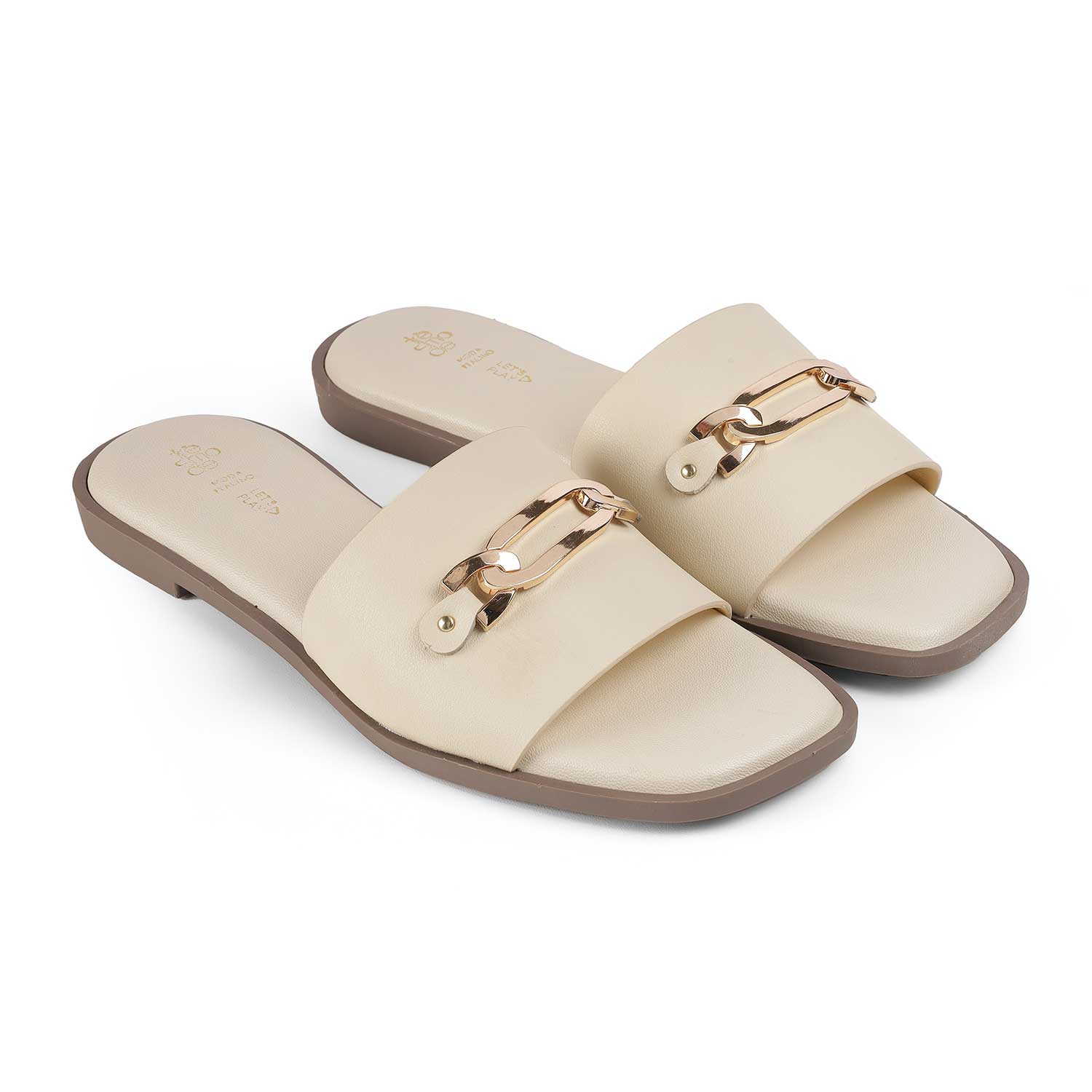 Tresmode Minna Cream Women's Dress Flats
