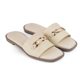 Tresmode Minna Cream Women's Dress Flats