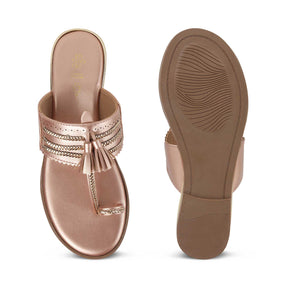 Tresmode Mirko Champagne Women's Dress Flats