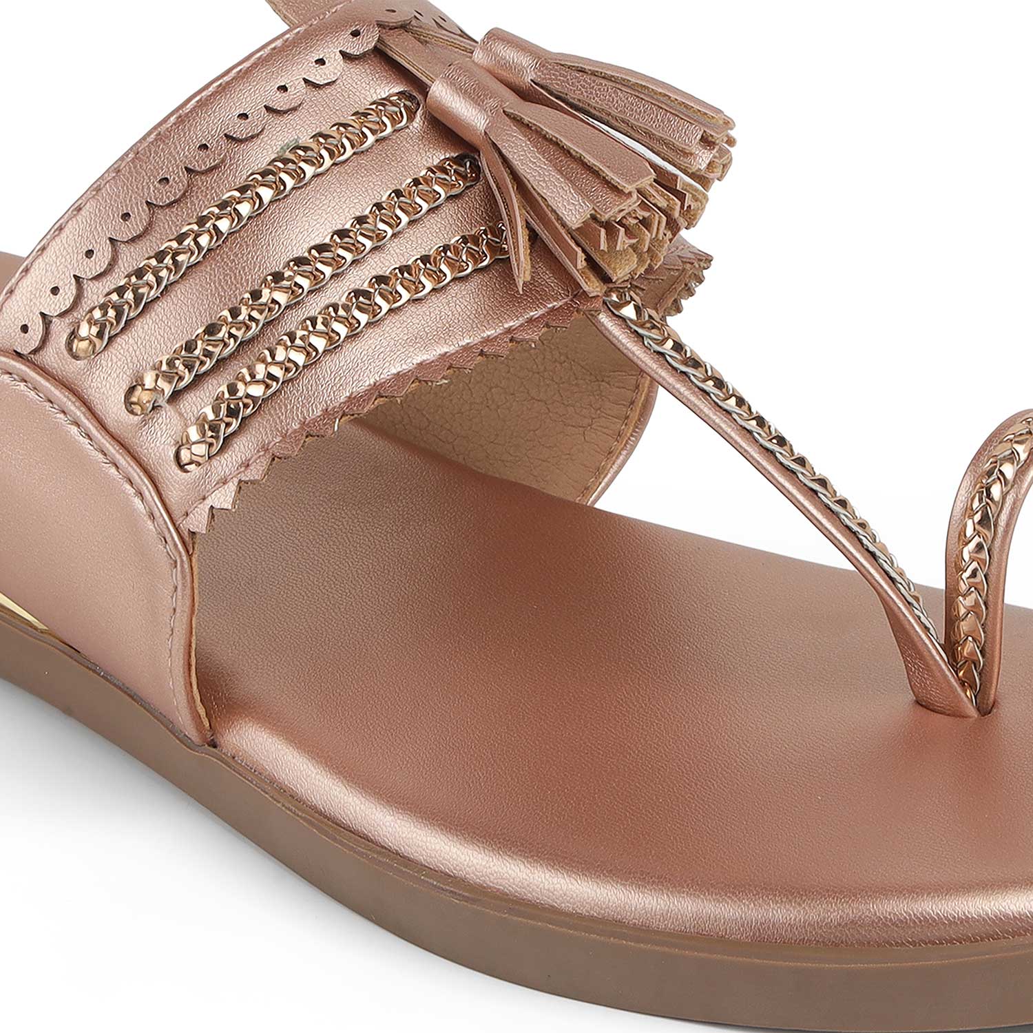 Tresmode Mirko Champagne Women's Dress Flats
