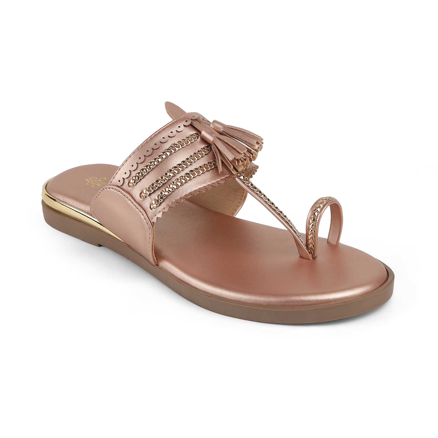 Tresmode Mirko Champagne Women's Dress Flats