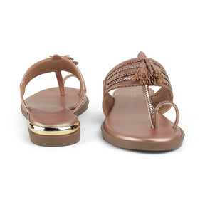 Tresmode Mirko Champagne Women's Dress Flats