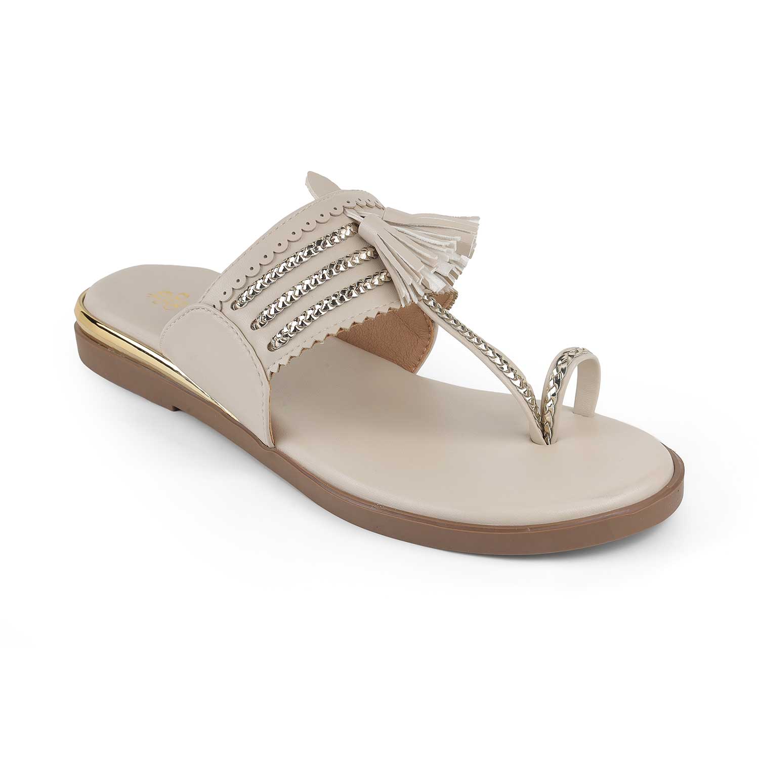 Tresmode Mirko Cream Women's Dress Flats