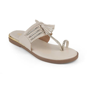 Tresmode Mirko Cream Women's Dress Flats