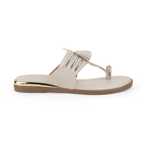 Tresmode Mirko Cream Women's Dress Flats