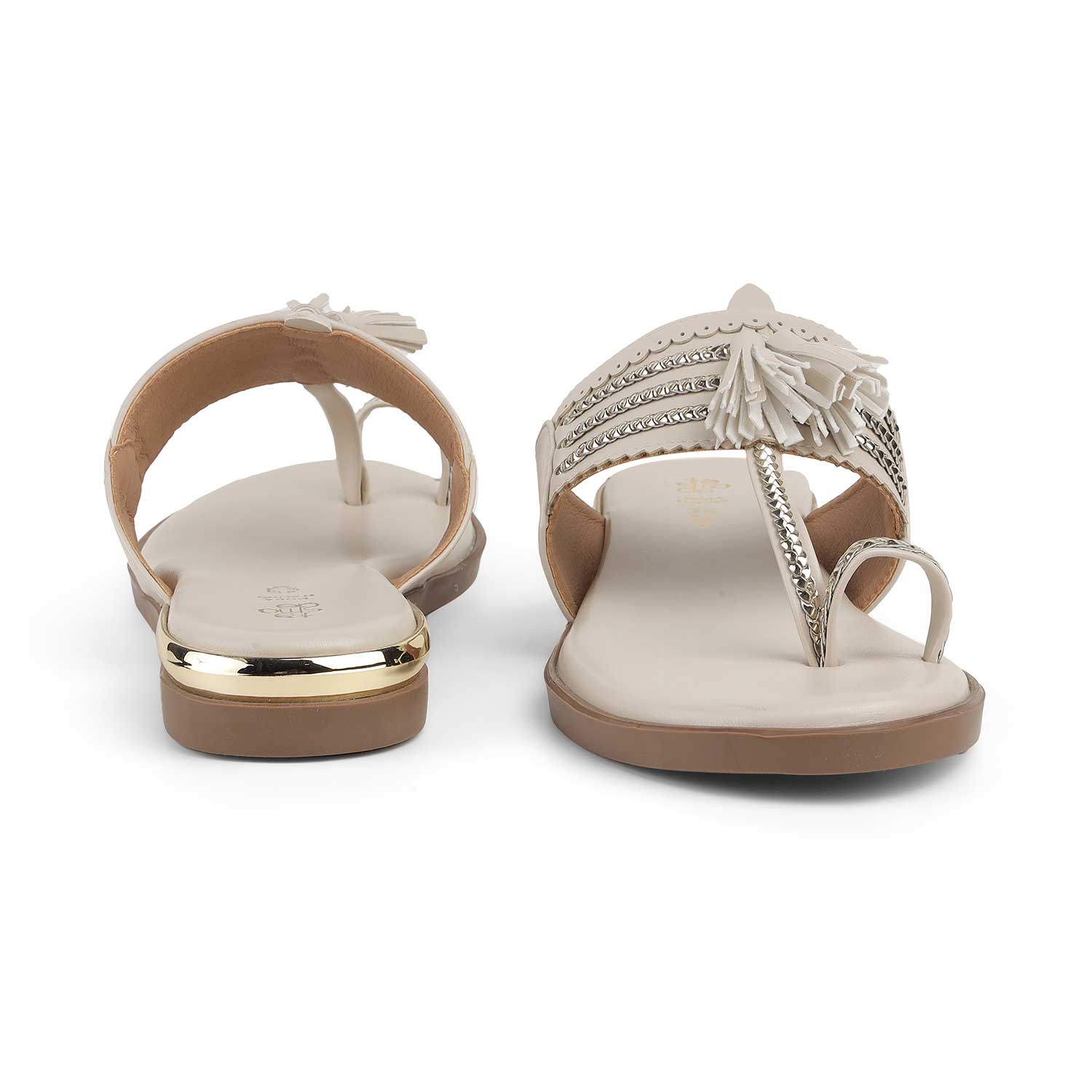 Tresmode Mirko Cream Women's Dress Flats