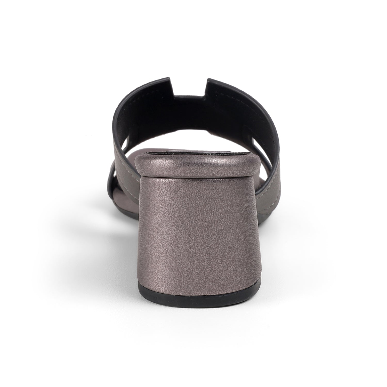 Tresmode Mylon Pewter Women's Dress Block Heel Sandals