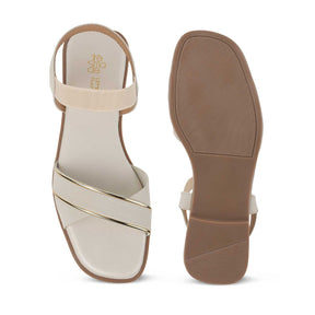 Tresmode Reste Cream Women's Casual Flats