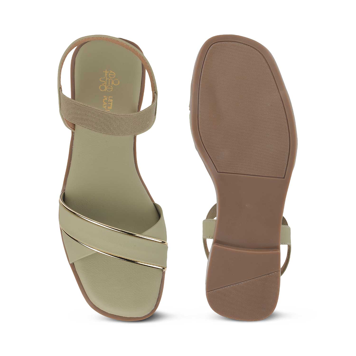 Tresmode Reste Green Women's Casual Flats