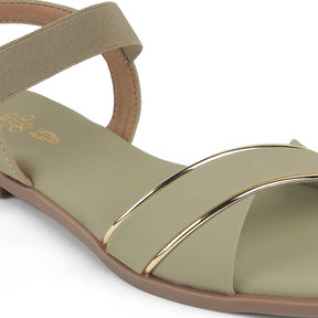 Tresmode Reste Green Women's Casual Flats