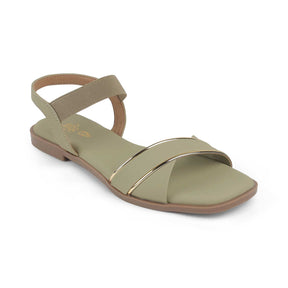 Tresmode Reste Green Women's Casual Flats