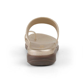 Tresmode Rich Gold Women's Dress Platform Flats
