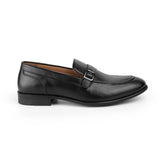 Tresmode Rocky Black Men's Leather Loafers