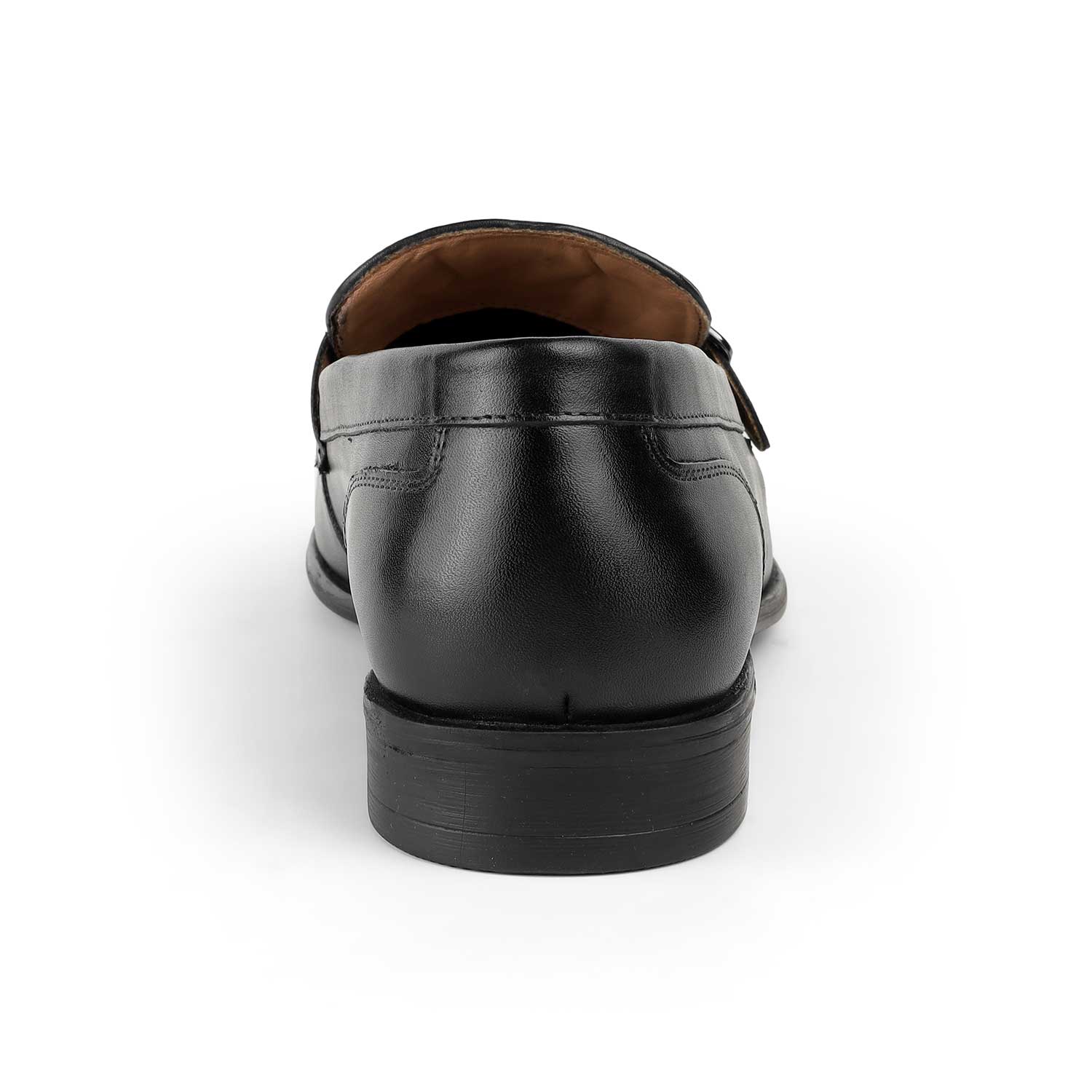 Tresmode Rocky Black Men's Leather Loafers